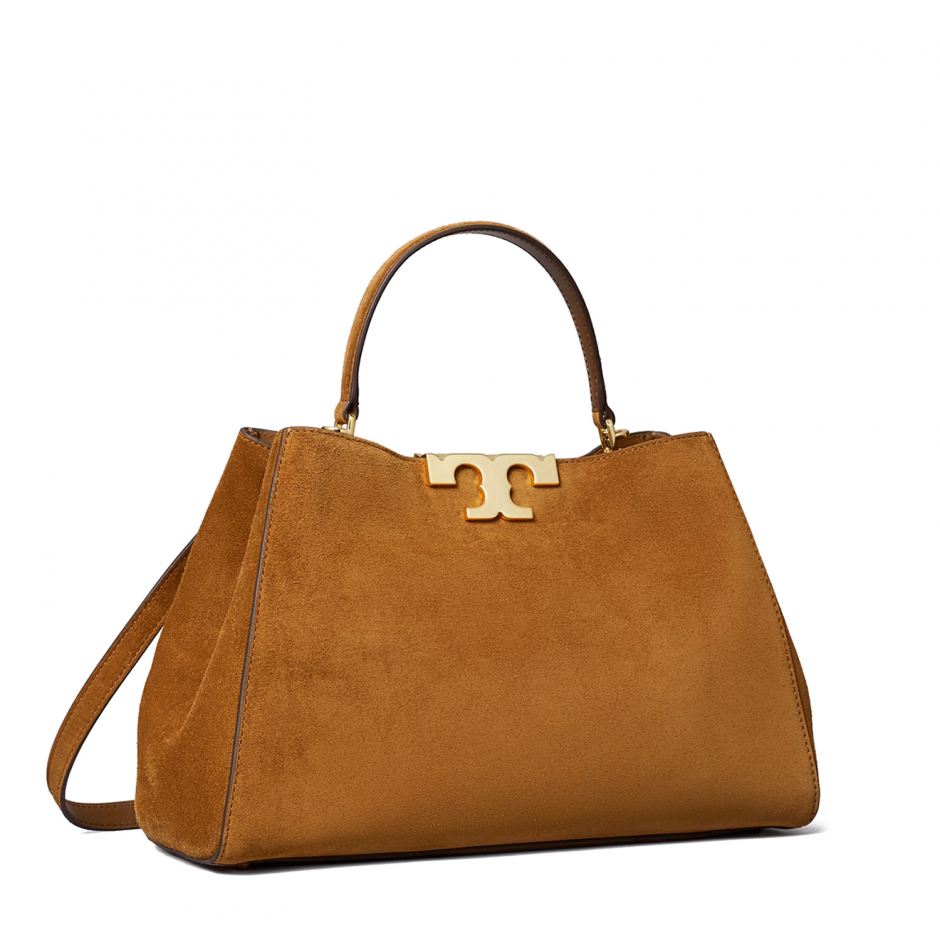 TORY BURCH Дамска кафява чанта Eleanor Satchel - изглед 2
