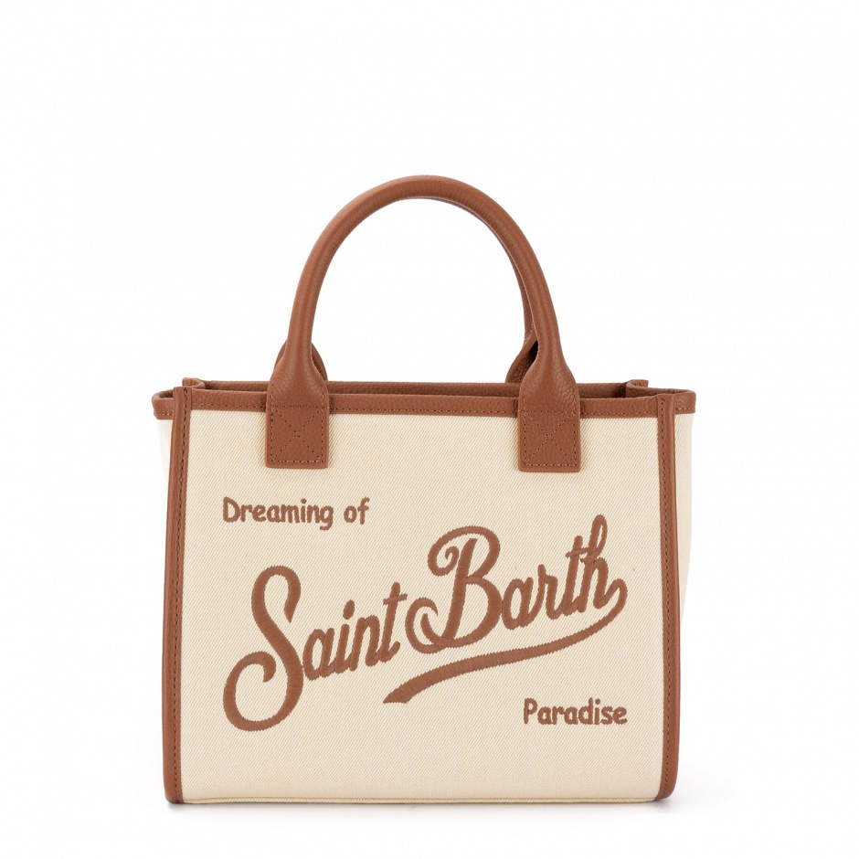 SAINT BARTH Дамска бежова чанта Vanity - изглед 1 - Pepina SAINT BARTH Дамска бежова чанта Vanity - изглед 1