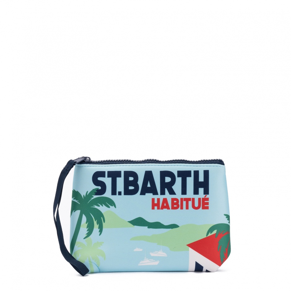 SAINT BARTH Чантичка с принт Habitué Aline - изглед 1