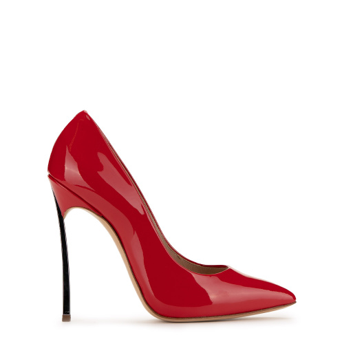 Дамски червен обувки с ток 